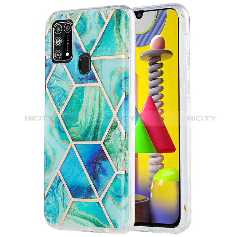 Handyhülle Silikon Hülle Gummi Schutzhülle Flexible Modisch Muster Y01B für Samsung Galaxy M31 Prime Edition groß