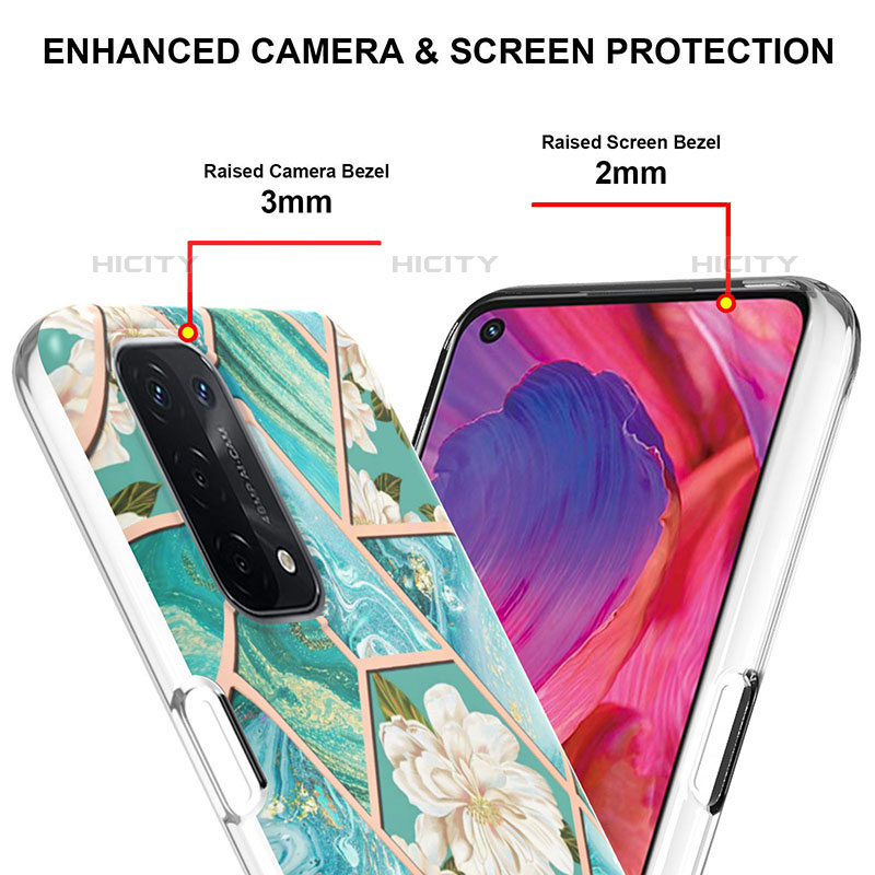 Handyhülle Silikon Hülle Gummi Schutzhülle Flexible Modisch Muster Y02B für Oppo A93 5G groß