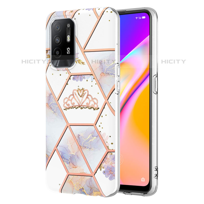 Handyhülle Silikon Hülle Gummi Schutzhülle Flexible Modisch Muster Y02B für Oppo A94 5G groß