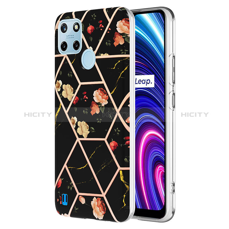 Handyhülle Silikon Hülle Gummi Schutzhülle Flexible Modisch Muster Y02B für Realme C25Y groß