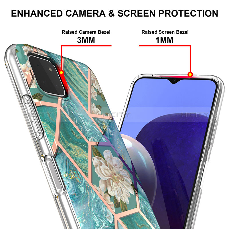 Handyhülle Silikon Hülle Gummi Schutzhülle Flexible Modisch Muster Y02B für Samsung Galaxy A22s 5G groß