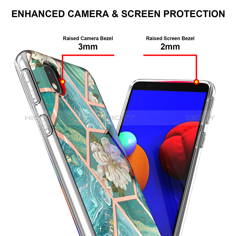 Handyhülle Silikon Hülle Gummi Schutzhülle Flexible Modisch Muster Y02B für Samsung Galaxy M01 Core