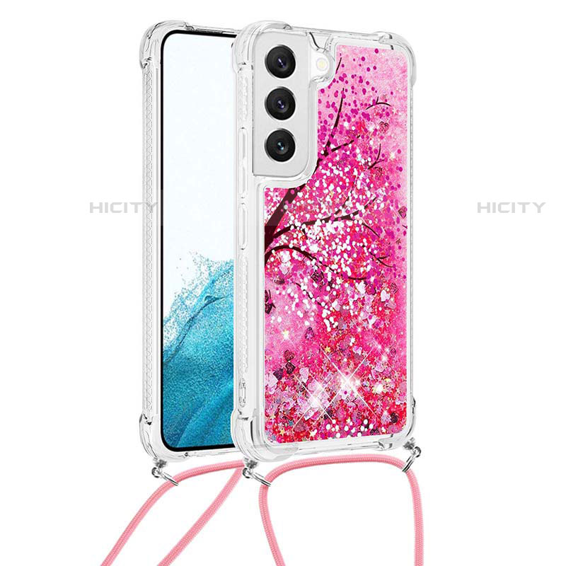 Handyhülle Silikon Hülle Gummi Schutzhülle Flexible Modisch Muster Y02B für Samsung Galaxy S21 Plus 5G Pink Plus