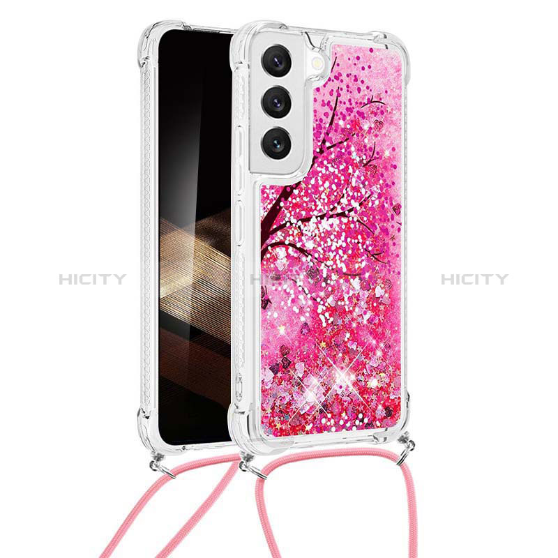 Handyhülle Silikon Hülle Gummi Schutzhülle Flexible Modisch Muster Y02B für Samsung Galaxy S24 5G Pink Plus