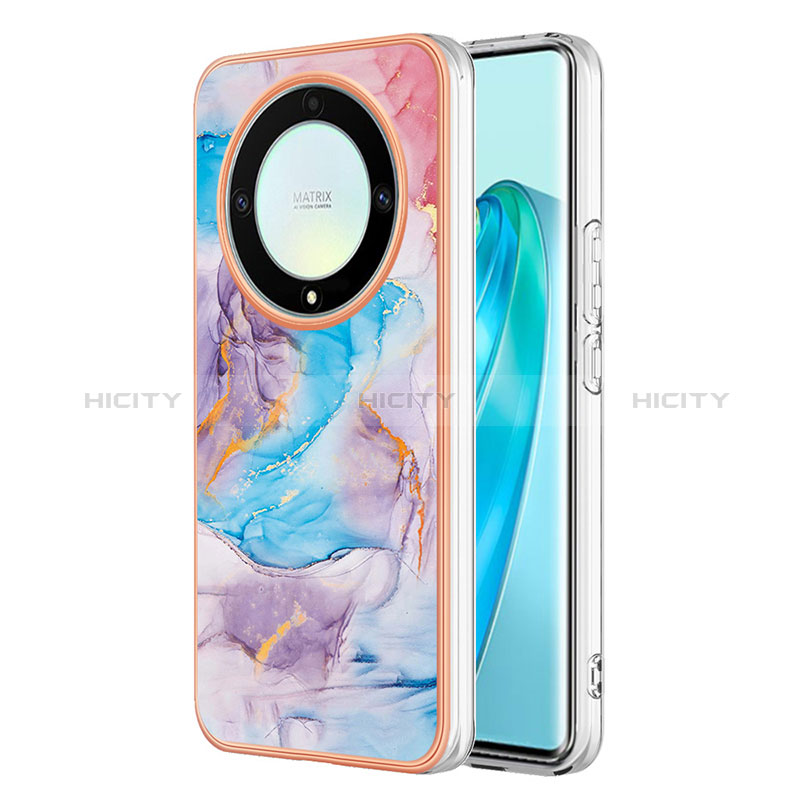 Handyhülle Silikon Hülle Gummi Schutzhülle Flexible Modisch Muster Y03B für Huawei Honor X9a 5G Blau