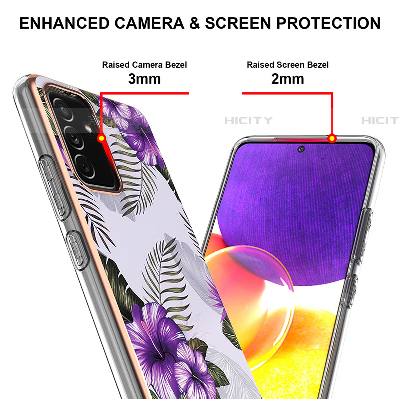 Handyhülle Silikon Hülle Gummi Schutzhülle Flexible Modisch Muster Y03B für Samsung Galaxy A05s