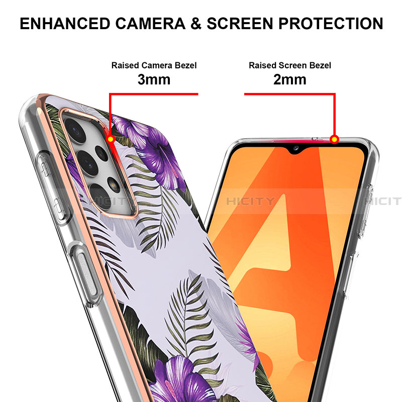 Handyhülle Silikon Hülle Gummi Schutzhülle Flexible Modisch Muster Y03B für Samsung Galaxy A32 4G