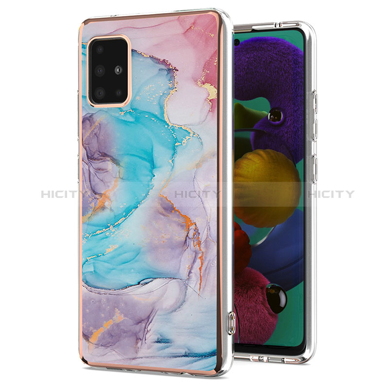 Handyhülle Silikon Hülle Gummi Schutzhülle Flexible Modisch Muster Y03B für Samsung Galaxy A51 4G groß