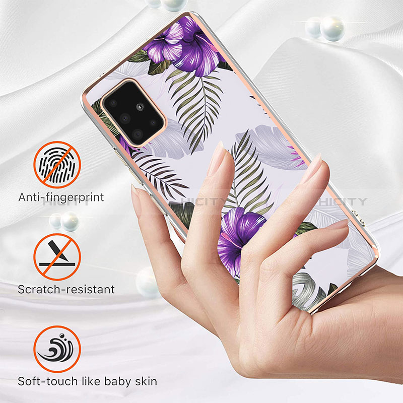 Handyhülle Silikon Hülle Gummi Schutzhülle Flexible Modisch Muster Y03B für Samsung Galaxy A51 5G groß