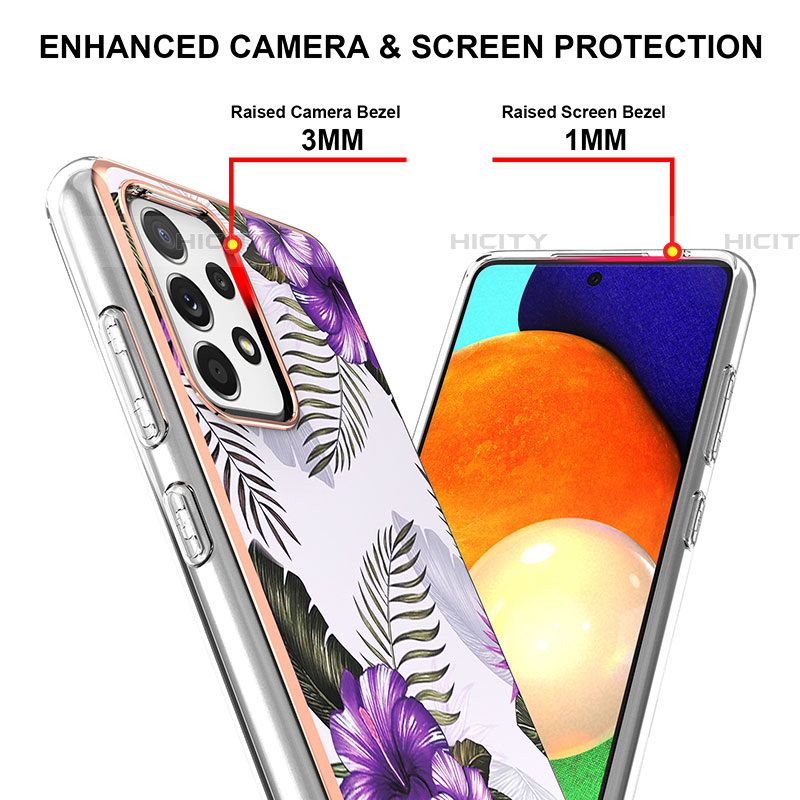 Handyhülle Silikon Hülle Gummi Schutzhülle Flexible Modisch Muster Y03B für Samsung Galaxy A52 4G