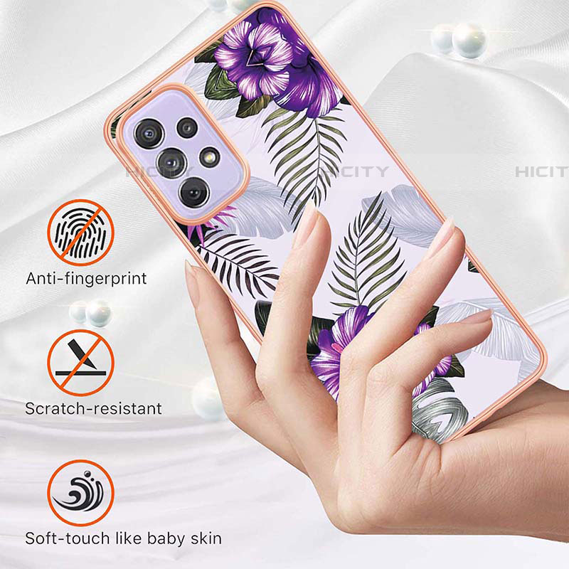 Handyhülle Silikon Hülle Gummi Schutzhülle Flexible Modisch Muster Y03B für Samsung Galaxy A73 5G