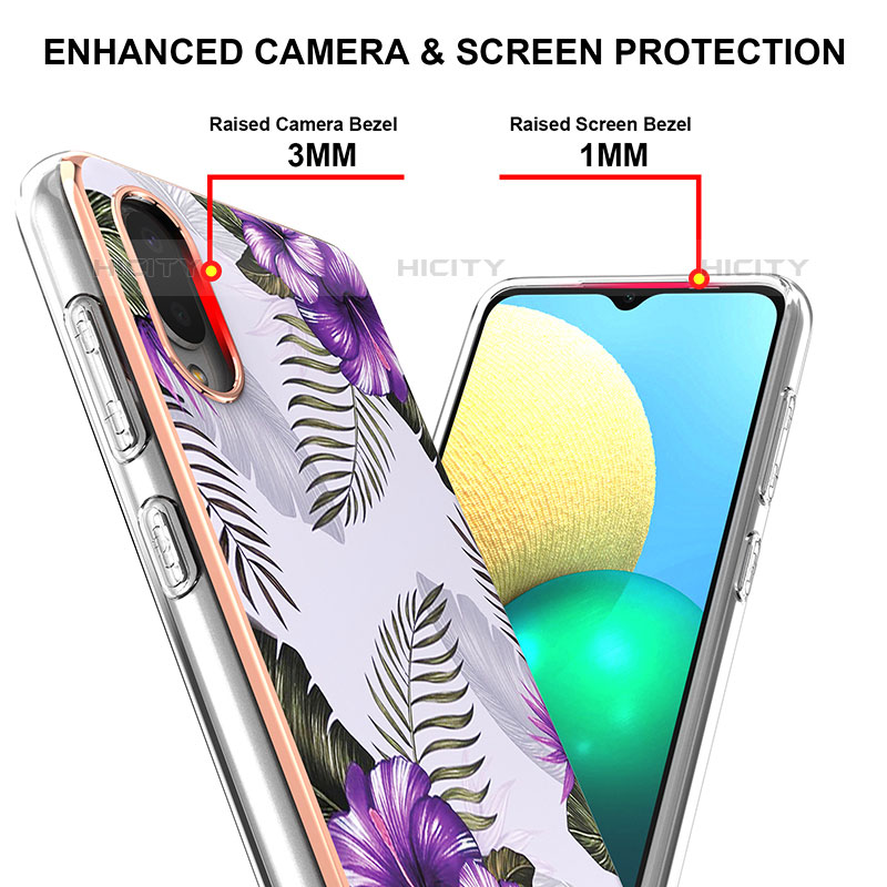 Handyhülle Silikon Hülle Gummi Schutzhülle Flexible Modisch Muster Y03B für Samsung Galaxy M02