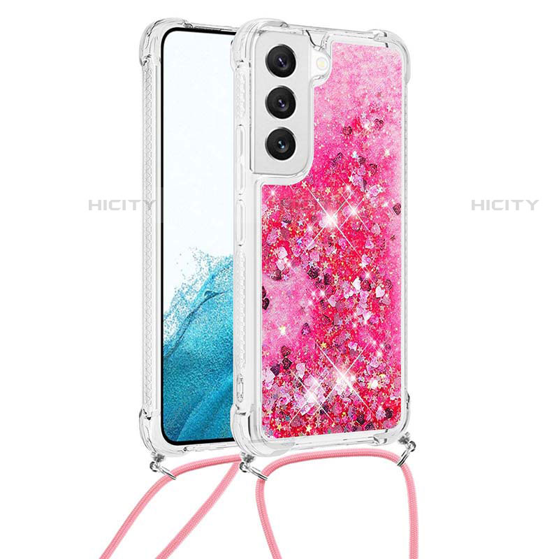 Handyhülle Silikon Hülle Gummi Schutzhülle Flexible Modisch Muster Y03B für Samsung Galaxy S22 Plus 5G Pink Plus