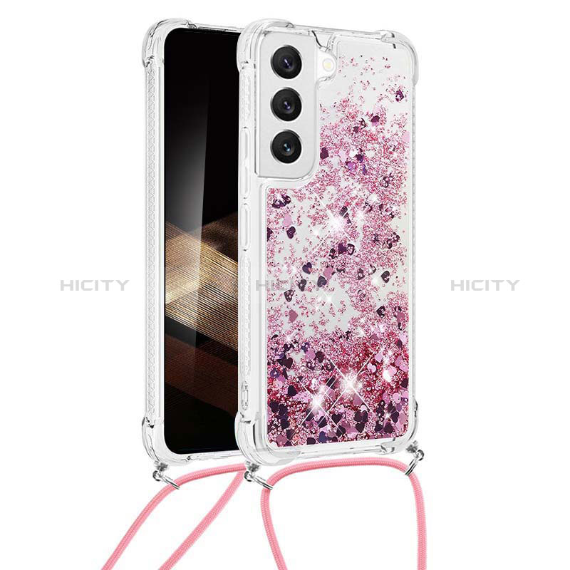 Handyhülle Silikon Hülle Gummi Schutzhülle Flexible Modisch Muster Y03B für Samsung Galaxy S24 5G Rosegold