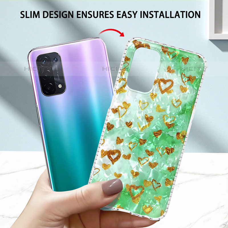 Handyhülle Silikon Hülle Gummi Schutzhülle Flexible Modisch Muster Y04B für Oppo A93 5G