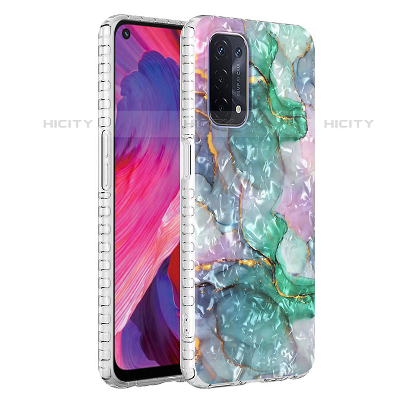 Handyhülle Silikon Hülle Gummi Schutzhülle Flexible Modisch Muster Y04B für Oppo A93 5G groß