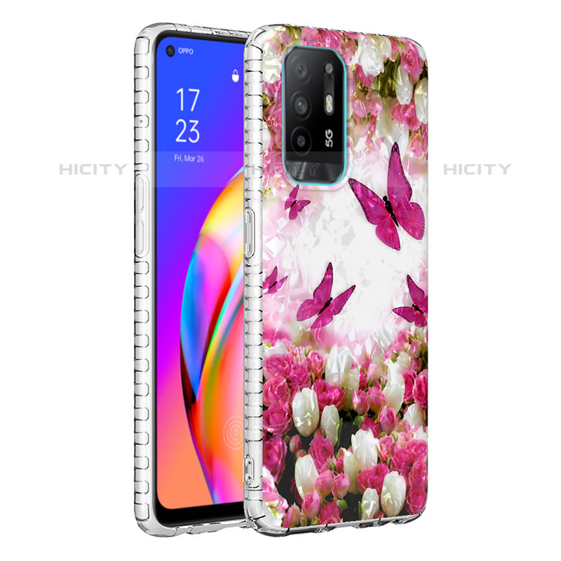 Handyhülle Silikon Hülle Gummi Schutzhülle Flexible Modisch Muster Y04B für Oppo A94 4G groß