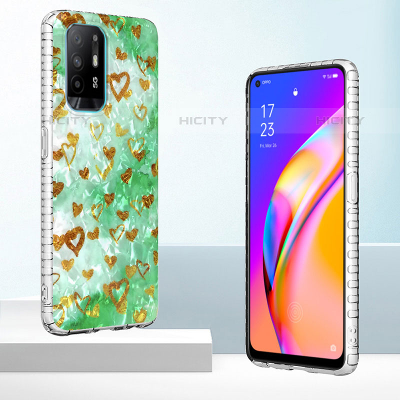 Handyhülle Silikon Hülle Gummi Schutzhülle Flexible Modisch Muster Y04B für Oppo A94 4G groß