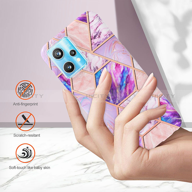 Handyhülle Silikon Hülle Gummi Schutzhülle Flexible Modisch Muster Y04B für Realme 9 5G groß