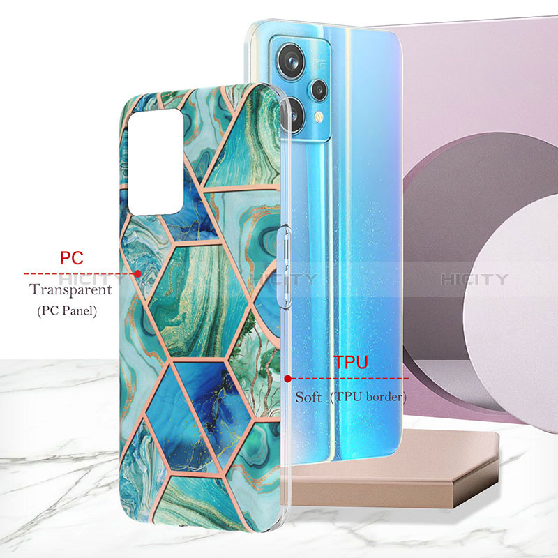 Handyhülle Silikon Hülle Gummi Schutzhülle Flexible Modisch Muster Y04B für Realme Narzo 50 Pro 5G groß