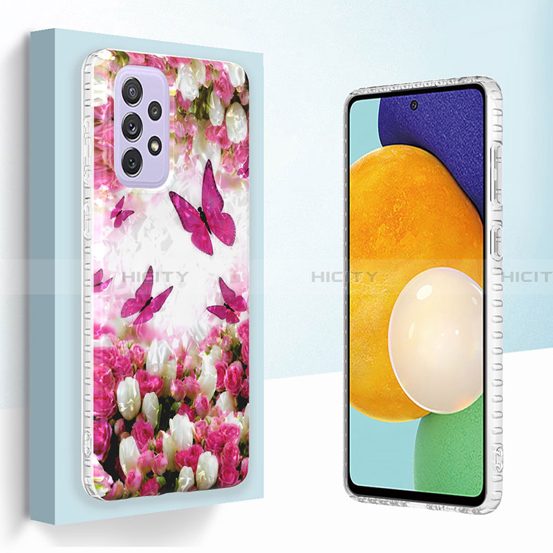 Handyhülle Silikon Hülle Gummi Schutzhülle Flexible Modisch Muster Y04B für Samsung Galaxy A23 4G groß