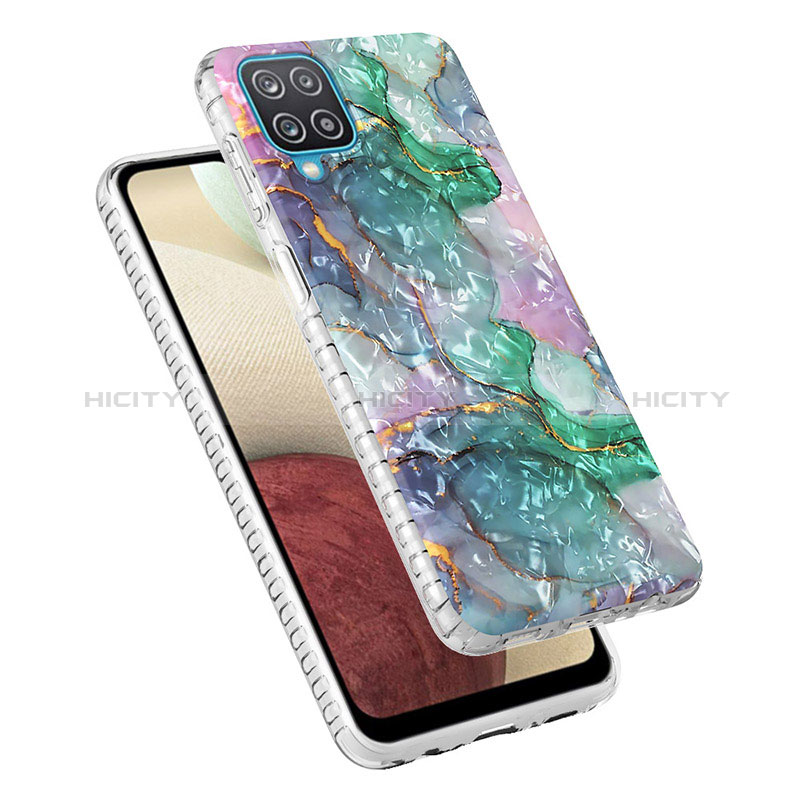 Handyhülle Silikon Hülle Gummi Schutzhülle Flexible Modisch Muster Y04B für Samsung Galaxy F12 groß