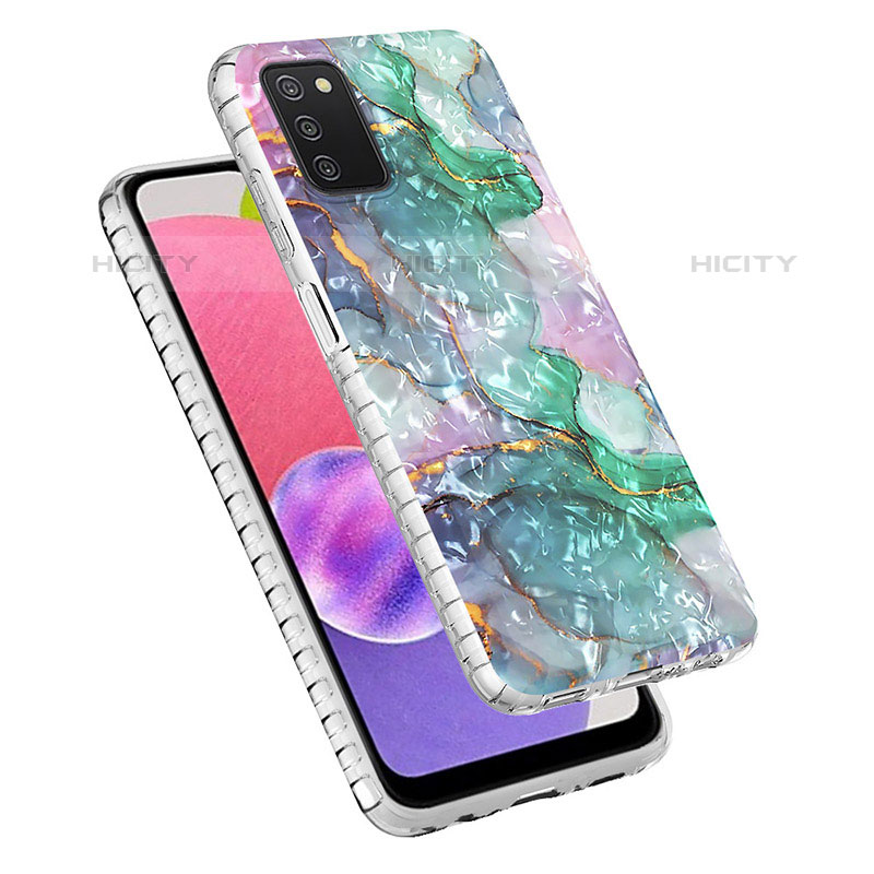 Handyhülle Silikon Hülle Gummi Schutzhülle Flexible Modisch Muster Y04B für Samsung Galaxy M02s groß