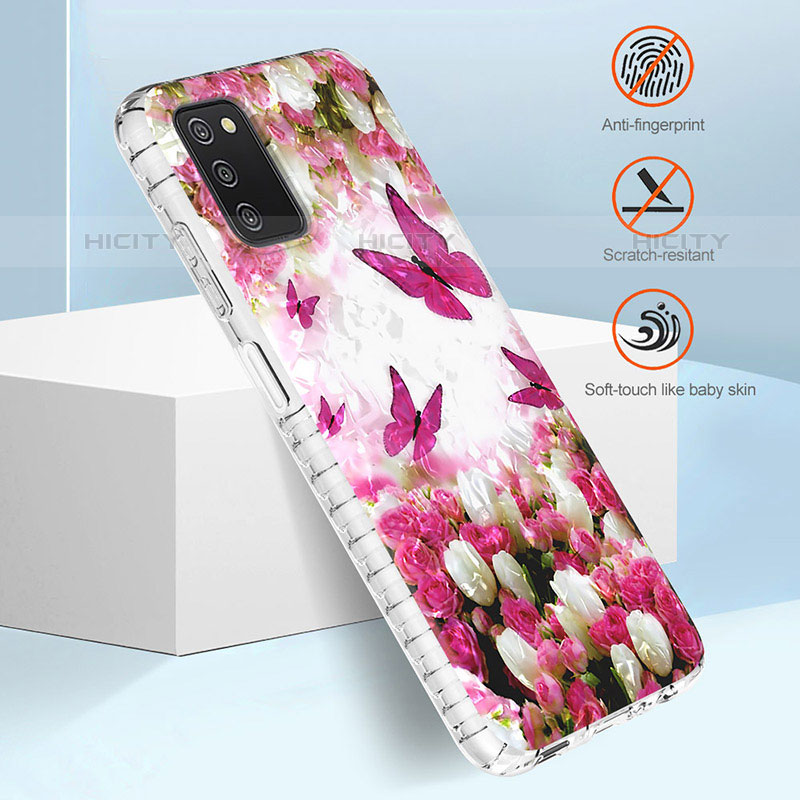Handyhülle Silikon Hülle Gummi Schutzhülle Flexible Modisch Muster Y04B für Samsung Galaxy M02s groß