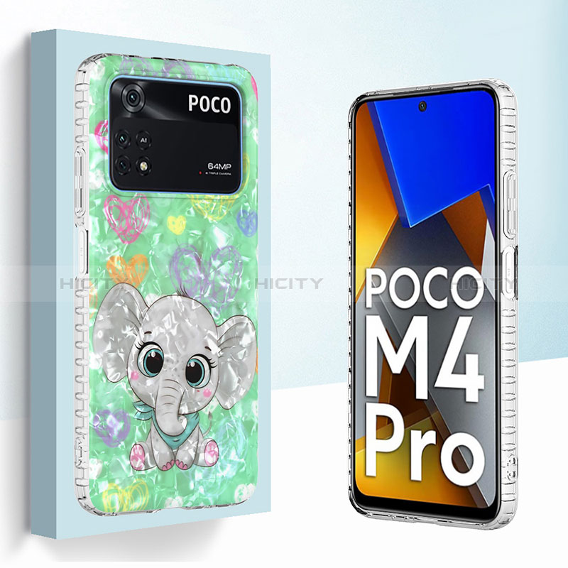 Handyhülle Silikon Hülle Gummi Schutzhülle Flexible Modisch Muster Y04B für Xiaomi Poco M4 Pro 4G