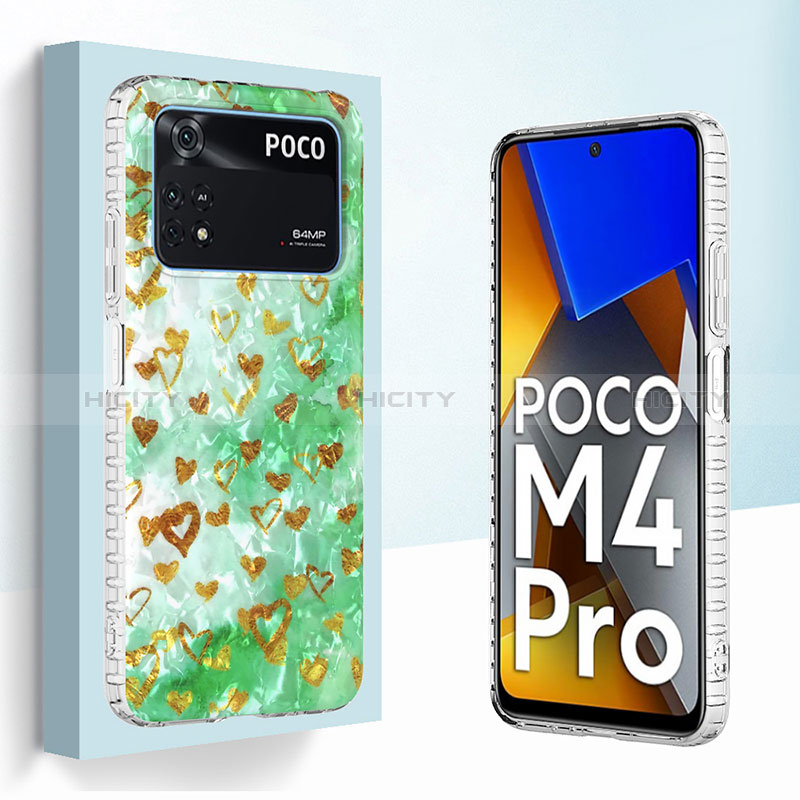 Handyhülle Silikon Hülle Gummi Schutzhülle Flexible Modisch Muster Y04B für Xiaomi Poco M4 Pro 4G