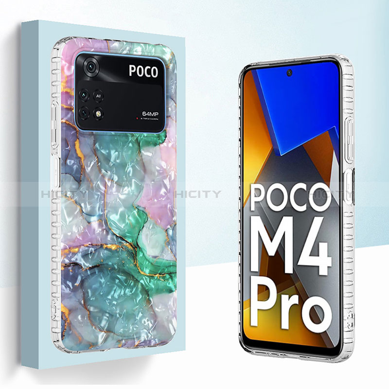 Handyhülle Silikon Hülle Gummi Schutzhülle Flexible Modisch Muster Y04B für Xiaomi Poco M4 Pro 4G