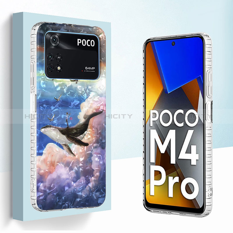 Handyhülle Silikon Hülle Gummi Schutzhülle Flexible Modisch Muster Y04B für Xiaomi Poco M4 Pro 4G