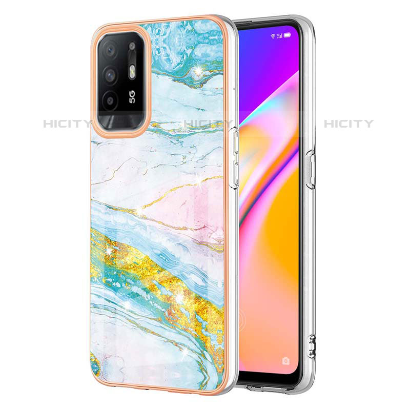 Handyhülle Silikon Hülle Gummi Schutzhülle Flexible Modisch Muster Y05B für Oppo Reno5 Z 5G Bunt