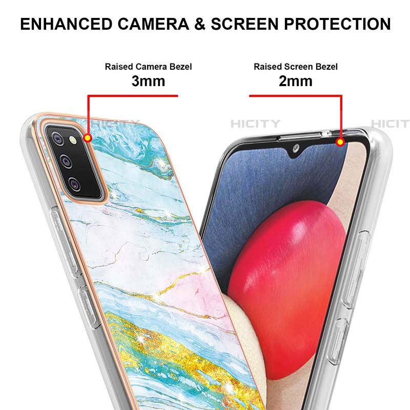 Handyhülle Silikon Hülle Gummi Schutzhülle Flexible Modisch Muster Y05B für Samsung Galaxy A03s