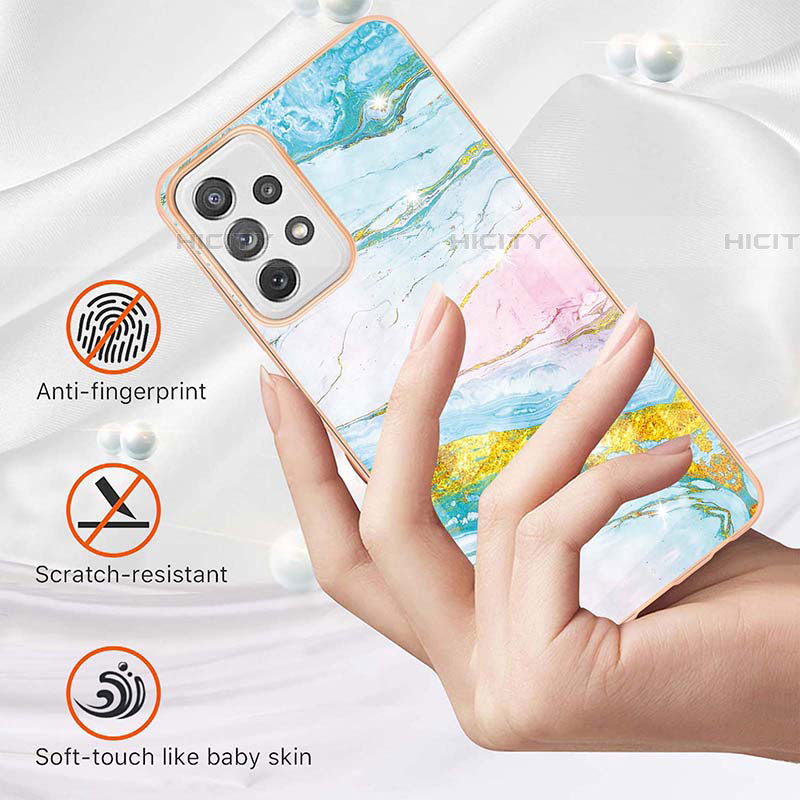 Handyhülle Silikon Hülle Gummi Schutzhülle Flexible Modisch Muster Y05B für Samsung Galaxy A72 4G groß