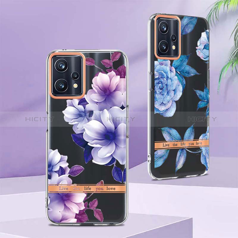 Handyhülle Silikon Hülle Gummi Schutzhülle Flexible Modisch Muster Y06B für Realme 9 Pro 5G groß