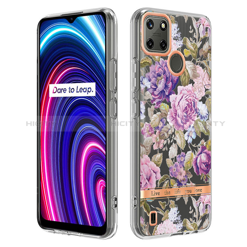 Handyhülle Silikon Hülle Gummi Schutzhülle Flexible Modisch Muster Y06B für Realme C21Y