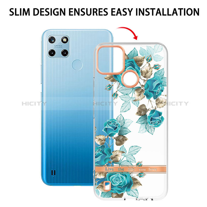 Handyhülle Silikon Hülle Gummi Schutzhülle Flexible Modisch Muster Y06B für Realme C25Y