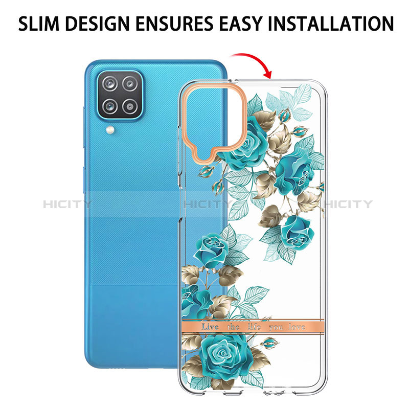 Handyhülle Silikon Hülle Gummi Schutzhülle Flexible Modisch Muster Y06B für Samsung Galaxy A12