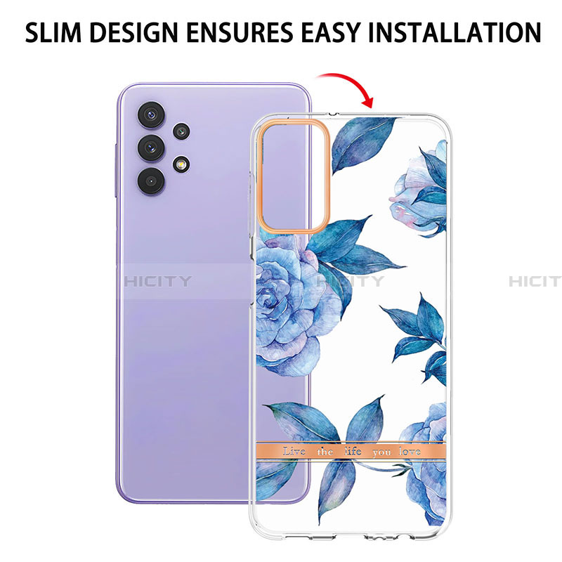 Handyhülle Silikon Hülle Gummi Schutzhülle Flexible Modisch Muster Y06B für Samsung Galaxy A13 4G groß