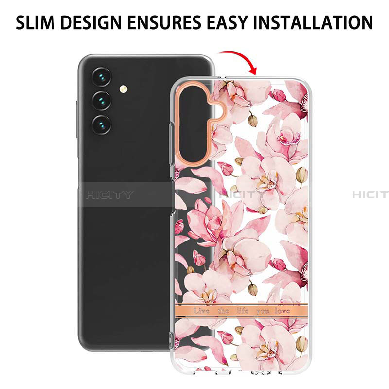 Handyhülle Silikon Hülle Gummi Schutzhülle Flexible Modisch Muster Y06B für Samsung Galaxy A13 5G groß