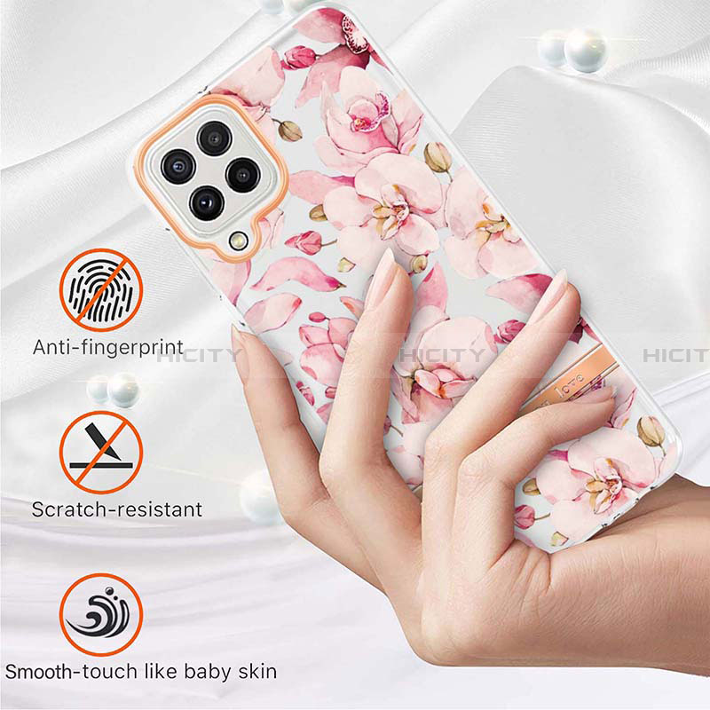 Handyhülle Silikon Hülle Gummi Schutzhülle Flexible Modisch Muster Y06B für Samsung Galaxy A22 4G groß