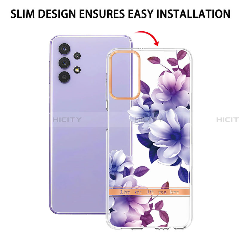 Handyhülle Silikon Hülle Gummi Schutzhülle Flexible Modisch Muster Y06B für Samsung Galaxy A23 4G groß