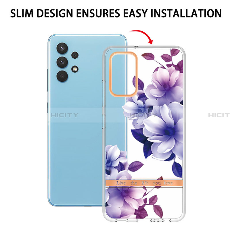 Handyhülle Silikon Hülle Gummi Schutzhülle Flexible Modisch Muster Y06B für Samsung Galaxy A32 4G