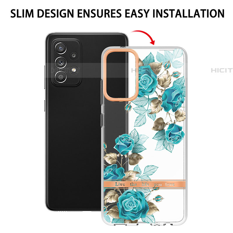 Handyhülle Silikon Hülle Gummi Schutzhülle Flexible Modisch Muster Y06B für Samsung Galaxy A52 4G