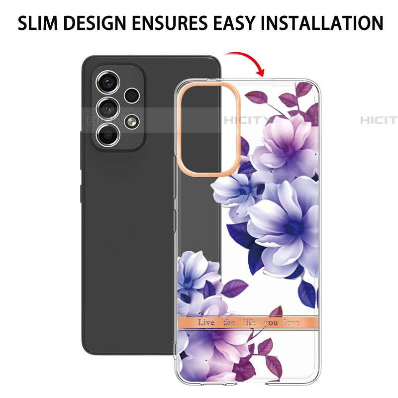 Handyhülle Silikon Hülle Gummi Schutzhülle Flexible Modisch Muster Y06B für Samsung Galaxy A53 5G