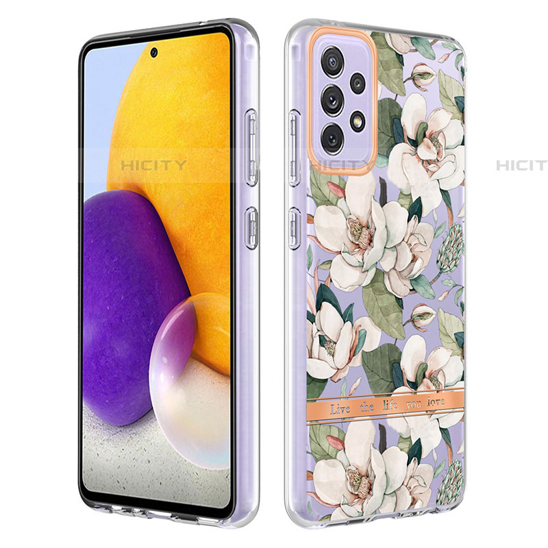 Handyhülle Silikon Hülle Gummi Schutzhülle Flexible Modisch Muster Y06B für Samsung Galaxy A72 4G groß