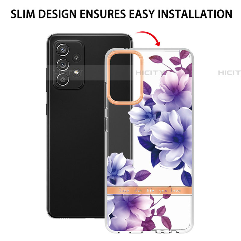 Handyhülle Silikon Hülle Gummi Schutzhülle Flexible Modisch Muster Y06B für Samsung Galaxy A72 5G