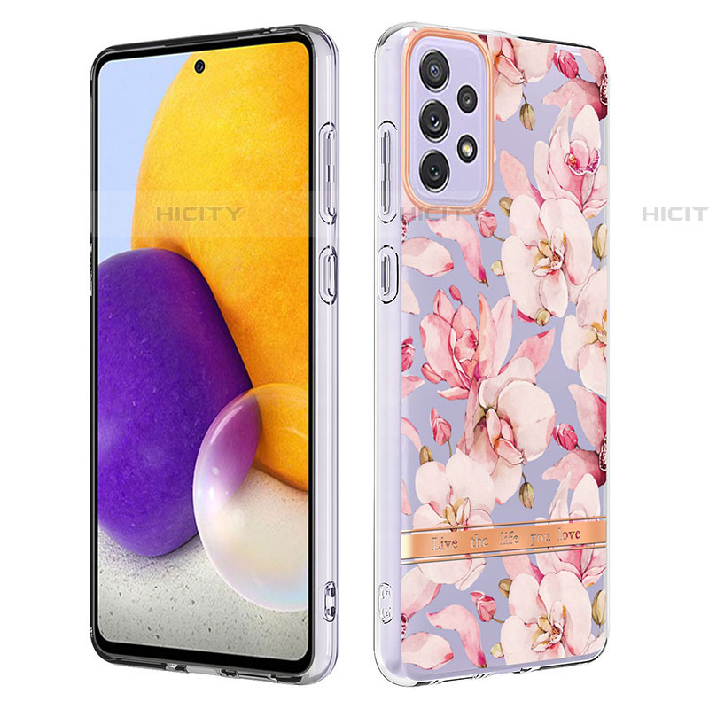 Handyhülle Silikon Hülle Gummi Schutzhülle Flexible Modisch Muster Y06B für Samsung Galaxy A73 5G groß