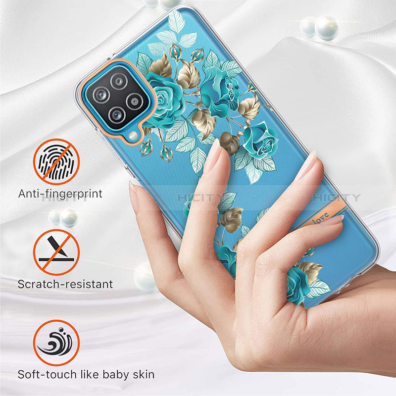 Handyhülle Silikon Hülle Gummi Schutzhülle Flexible Modisch Muster Y06B für Samsung Galaxy F12
